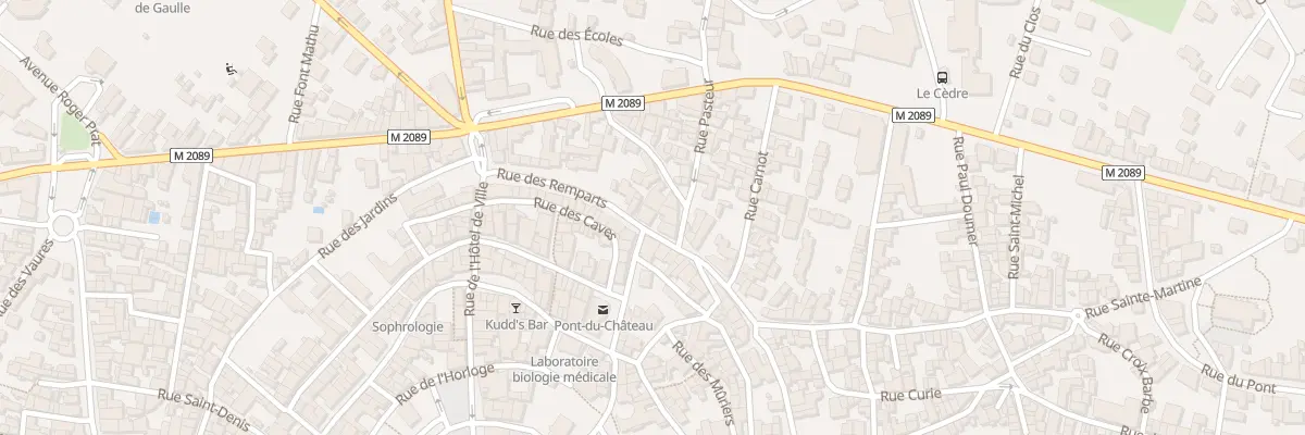 Plan du 17 Rue des Remparts à Pont-du-Château