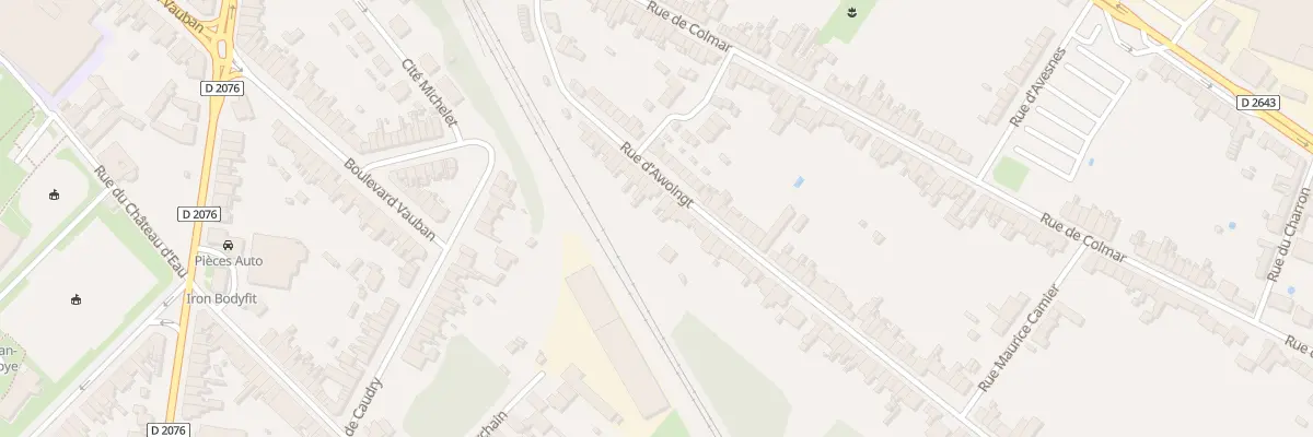 Plan du 36 Rue d’Awoingt à Cambrai