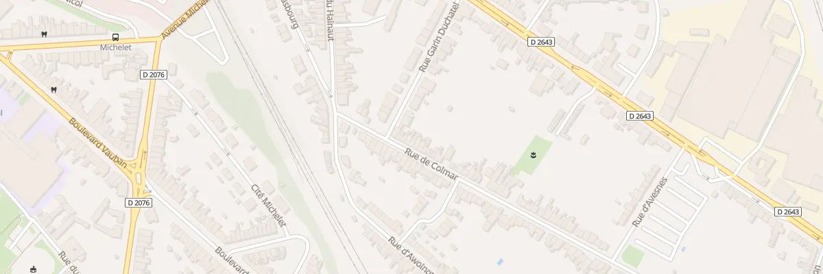 Plan du 13 Rue de Colmar à Cambrai