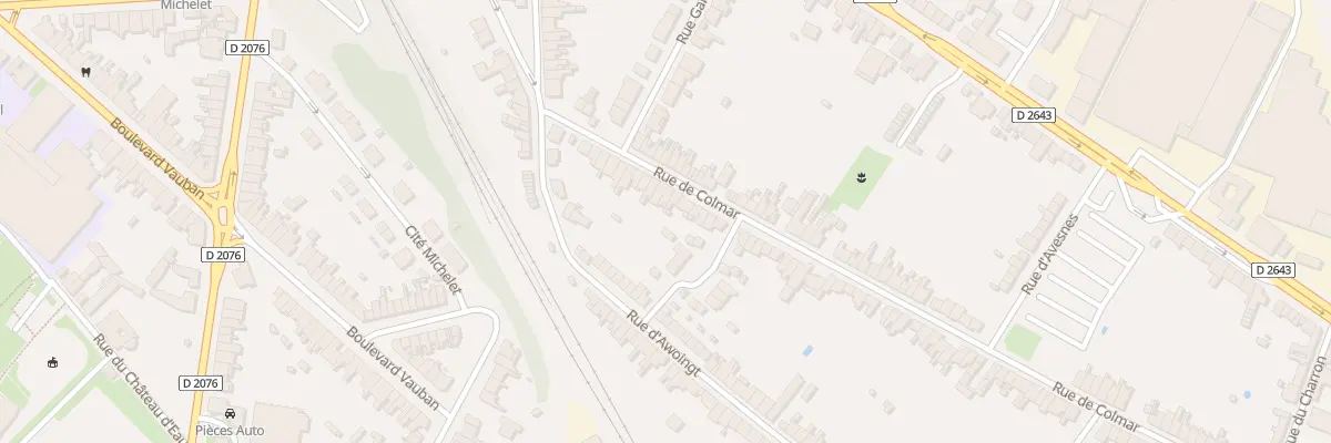 Plan du 24 Rue de Colmar à Cambrai