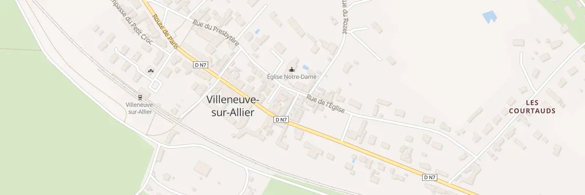 Plan du 3 Rue de l’Eglise à Villeneuve-sur-Allier
