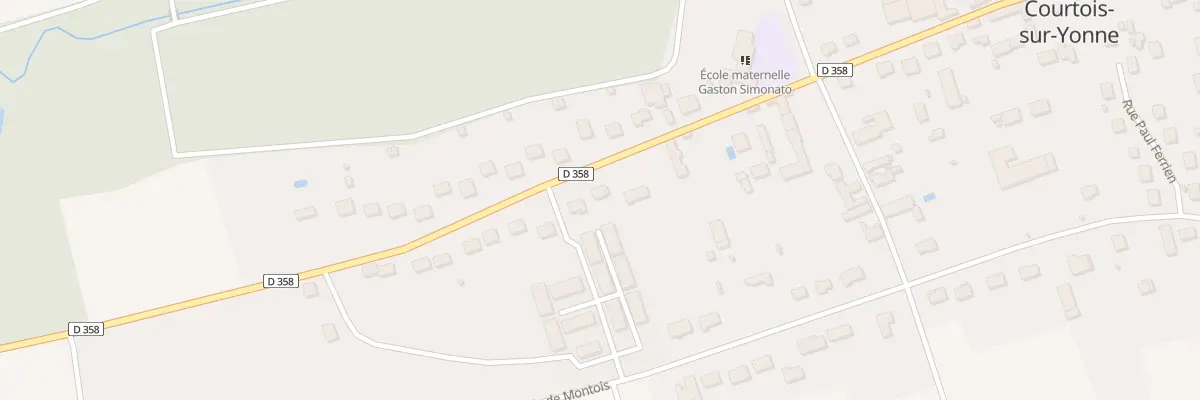 Plan du 45 Rte de Nailly à Courtois-sur-Yonne