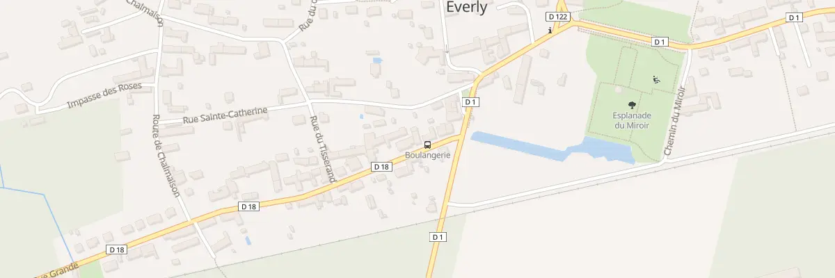 Plan du 8 Rue Grande à Everly
