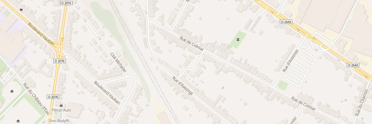 Plan du 38 Rue de Colmar à Cambrai
