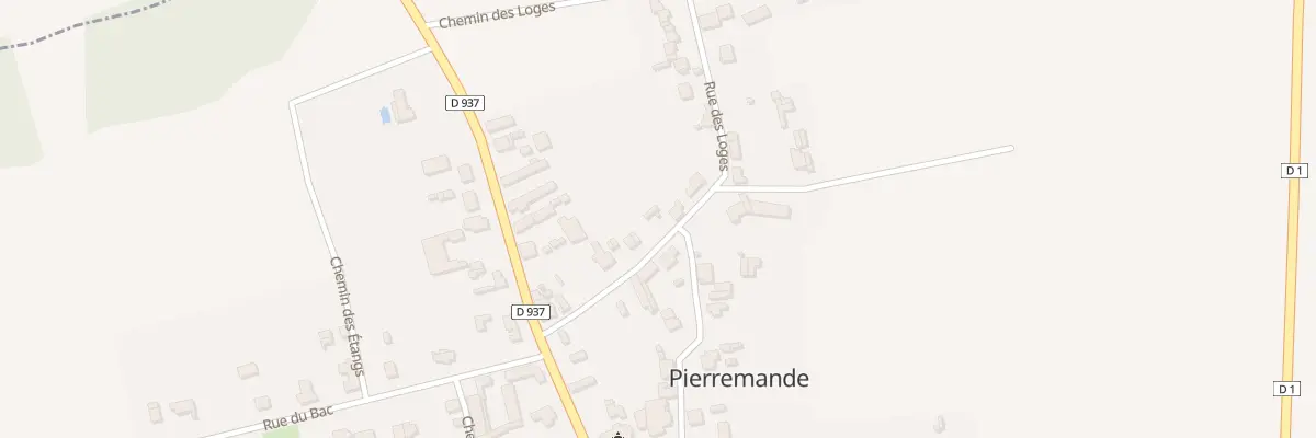Plan du 7 Rue des Loges à Pierremande