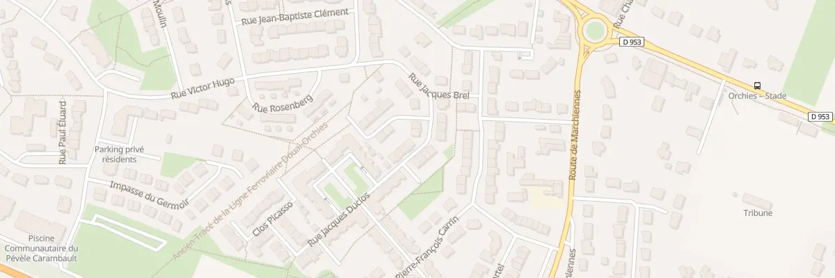 Plan du 6 Rue Jacques Duclos à Orchies