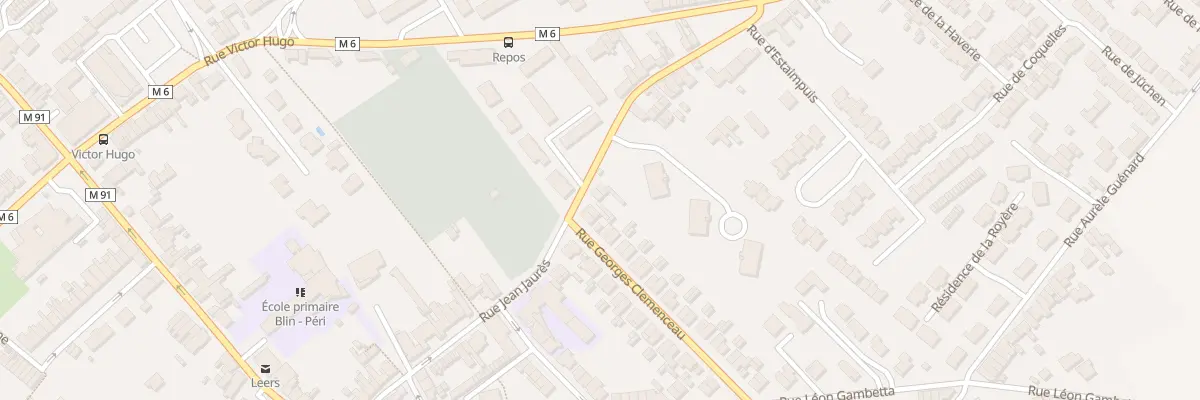 Plan du 2 Rue Clemenceau à Leers