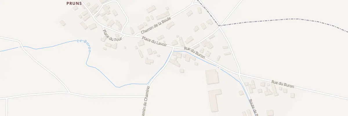 Plan du 1 Che de Chamino Pruns à Bussières-et-Pruns