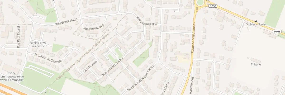 Plan du 13 Rue Jacques Duclos à Orchies