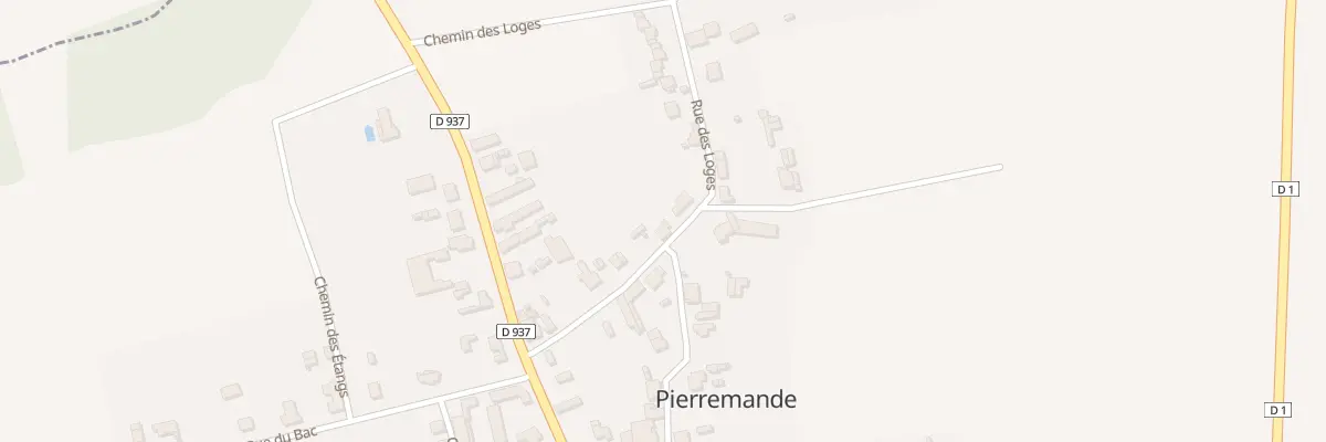Plan du 9 Rue des Loges à Pierremande