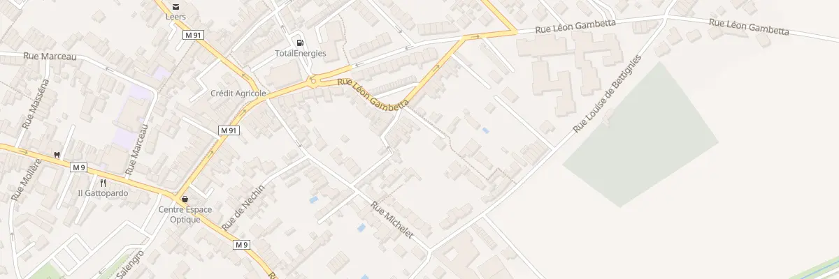 Plan du 42 Rue Léon Gambetta à Leers