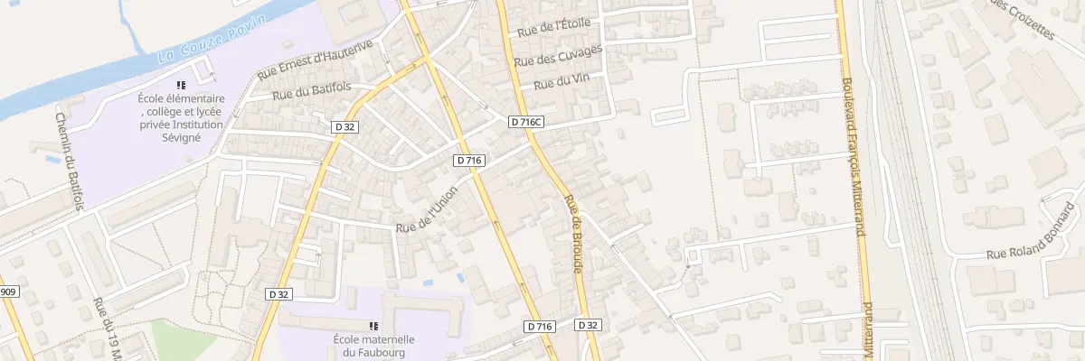 Plan du 44 Rue de Brioude à Issoire