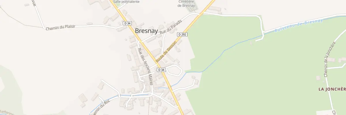 Plan du 2 Rte de Besson à Bresnay