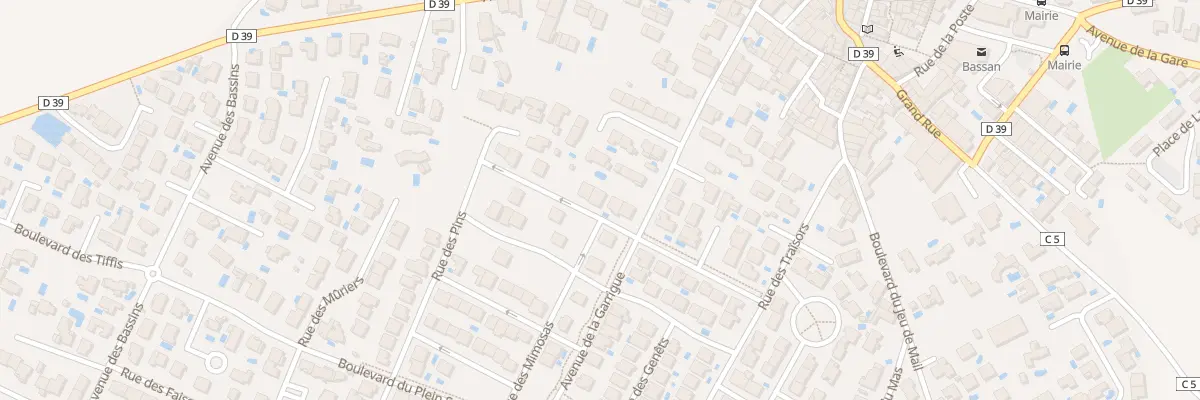 Plan du 6 Rue des Romarins à Bassan