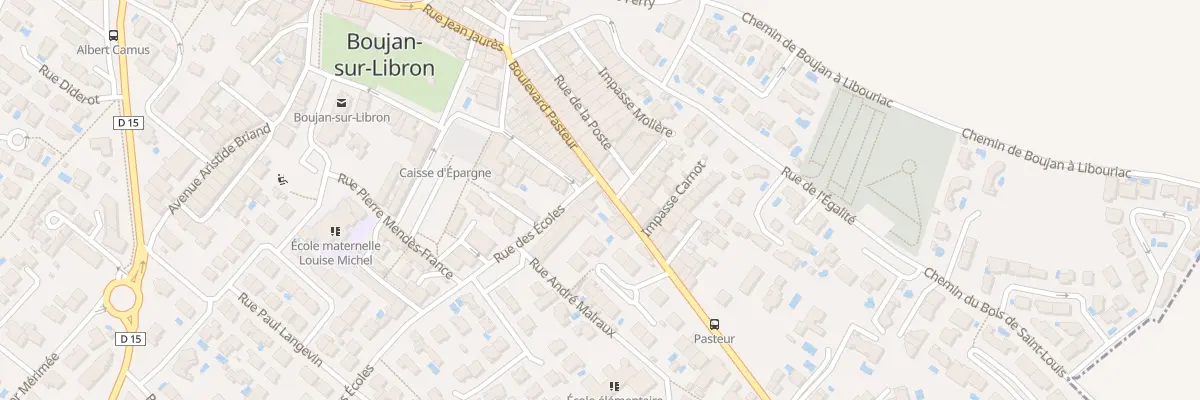 Plan du 1 Rue des Ecoles à Boujan-sur-Libron