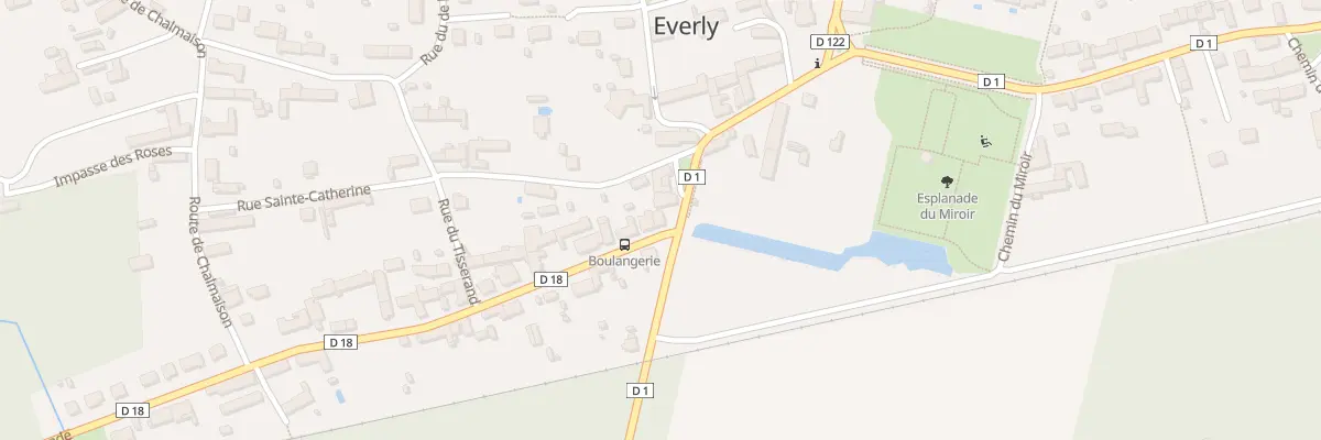 Plan du 3 Rte de Bray à Everly