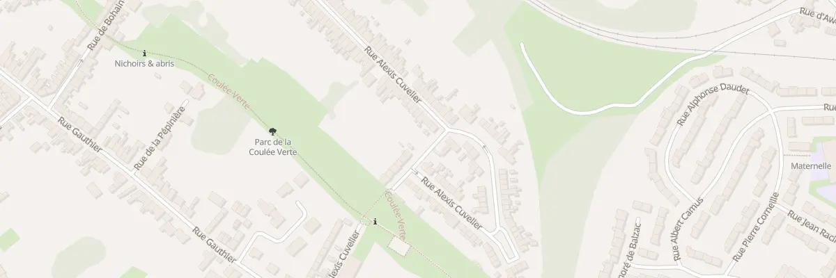 Plan du 92 Rue Alexis Cuvelier à Cambrai