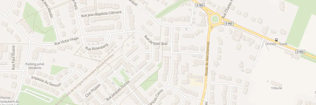 Plan du 3 Rue Jacques Duclos à Orchies