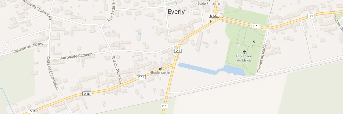 Plan du 1 Rte de Bray à Everly
