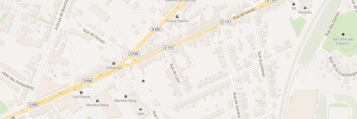 Plan du 32 Rue de Naves à Cambrai