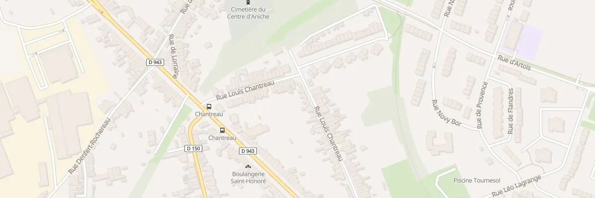 Plan du 38 Rue Louis Chantreau à Aniche