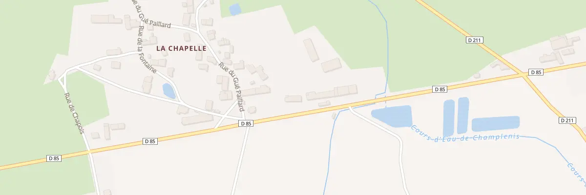 Plan du 4 Rue du Lavoir (La Chapelle) à Saints-en-Puisaye