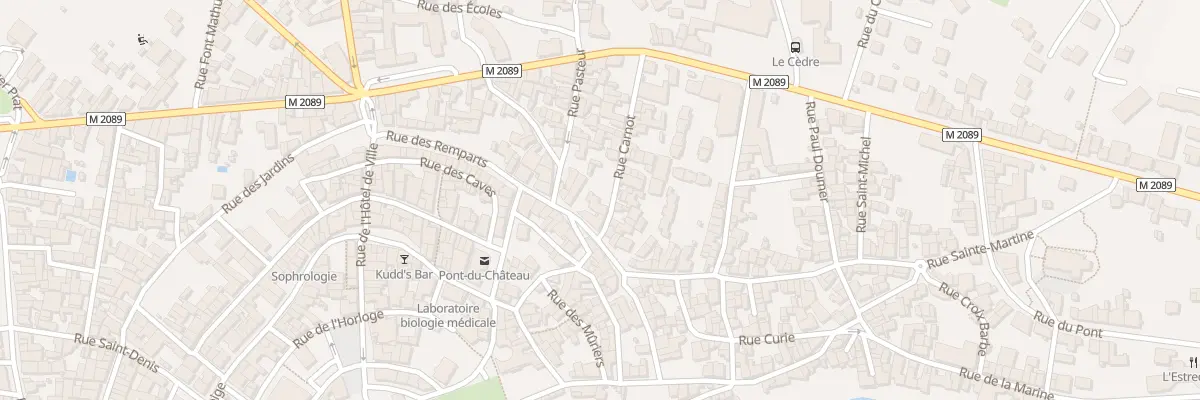 Plan du 1 Rue Carnot à Pont-du-Château