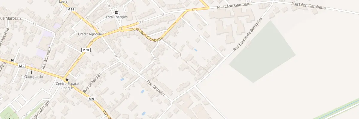 Plan du 44B Rue Léon Gambetta à Leers