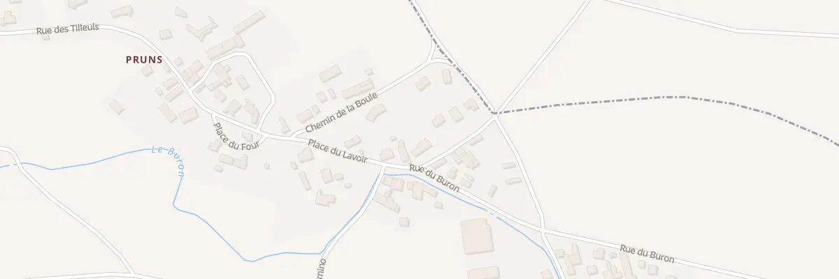 Plan du 1 Tra d’Olhat Pruns à Bussières-et-Pruns