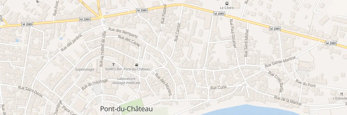 Plan du 2 Rue Carnot à Pont-du-Château