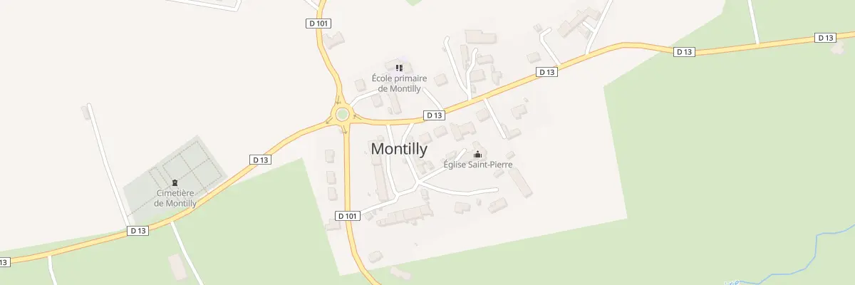 Plan du 2 Rte de Moulins à Montilly