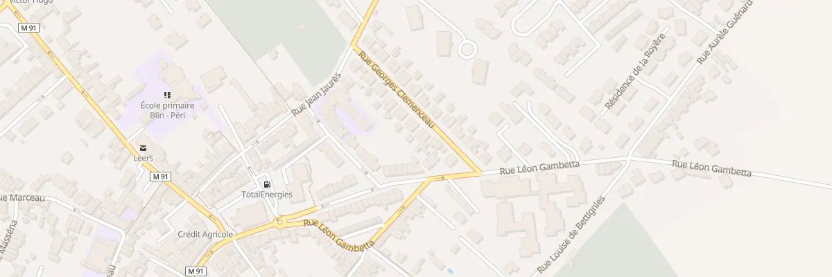 Plan du 34 Rue Clemenceau à Leers