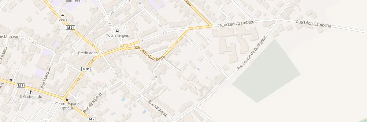 Plan du 50 Rue Léon Gambetta à Leers