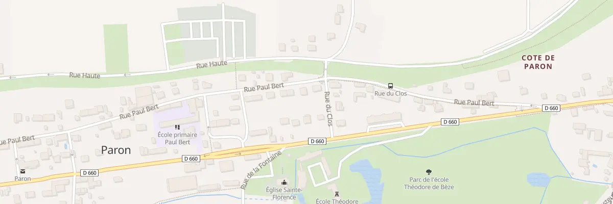 Plan du 43 Rue Paul Bert à Paron