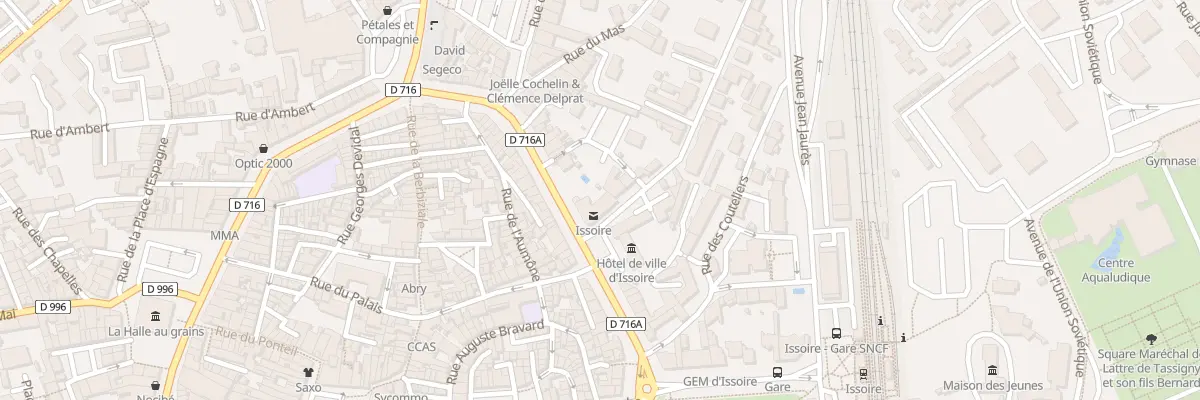 Plan du 1 Rue Eugène Gauttier à Issoire