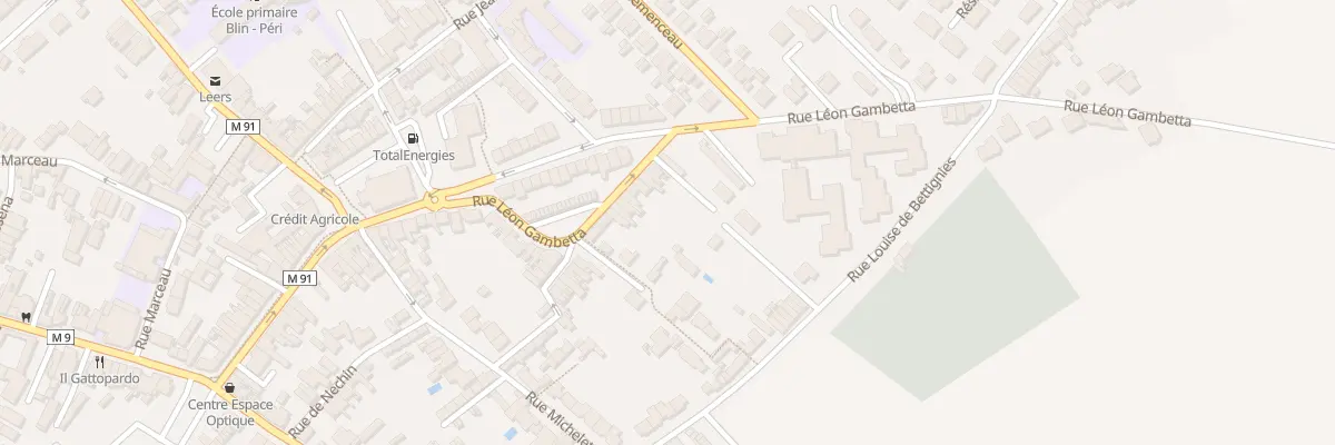 Plan du 58 Rue Léon Gambetta à Leers