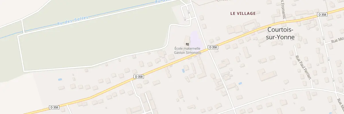 Plan du 38 Rte de Nailly à Courtois-sur-Yonne