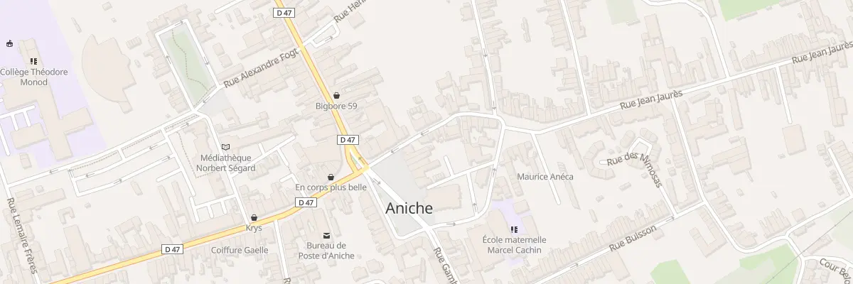 Plan du 4 Rue Jean Jaures à Aniche