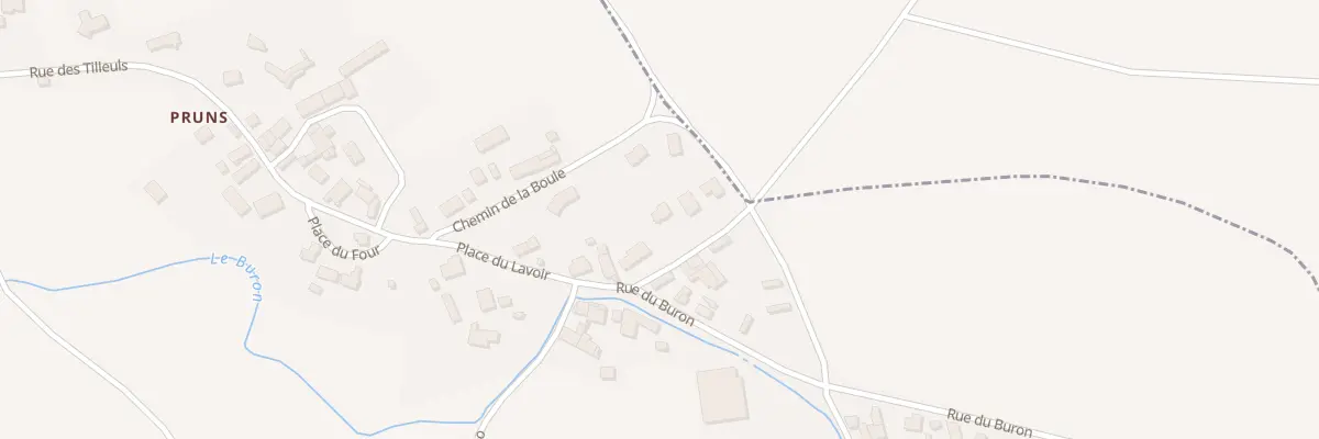 Plan du 3 Tra d’Olhat Pruns à Bussières-et-Pruns