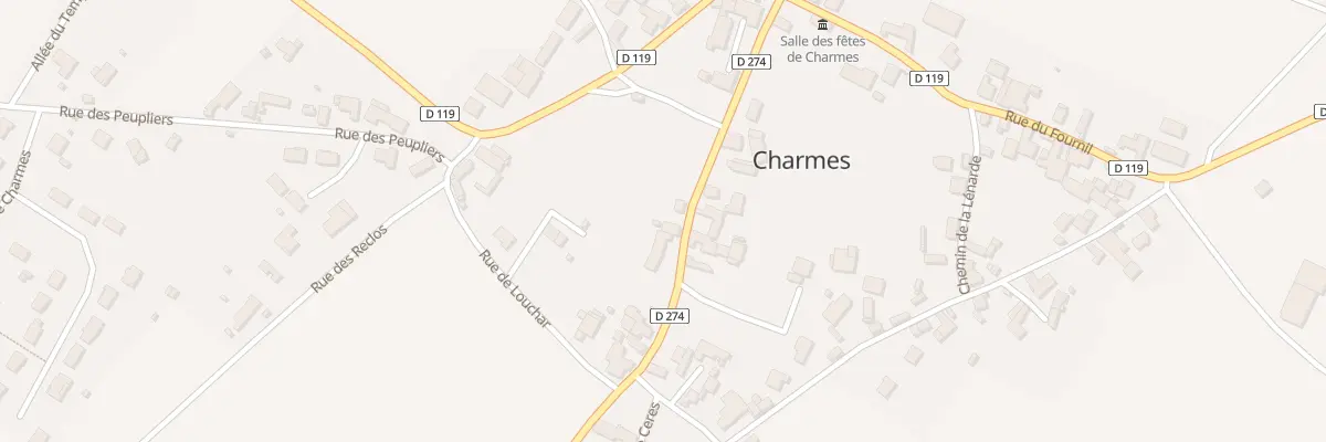 Plan du 10 Rue Charles de Gaulle à Charmes