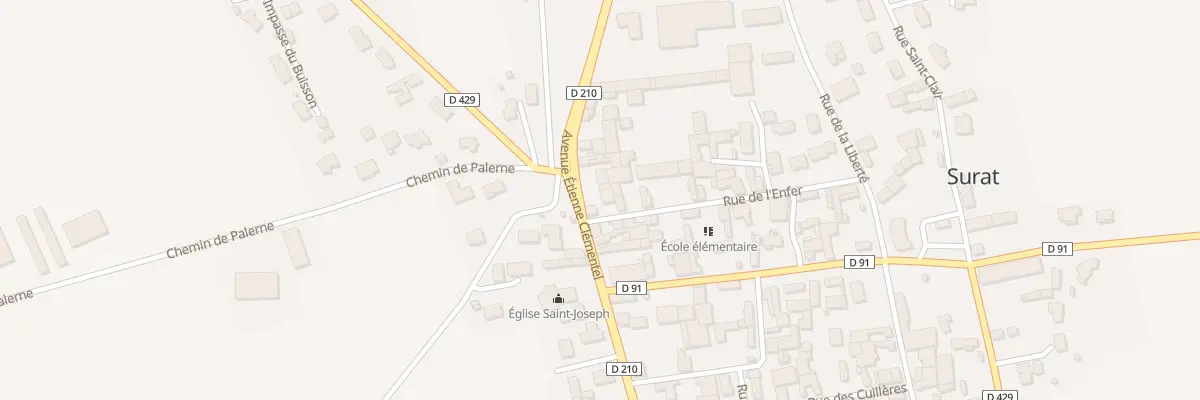 Plan du 1 Rue de l’Enfer à Surat