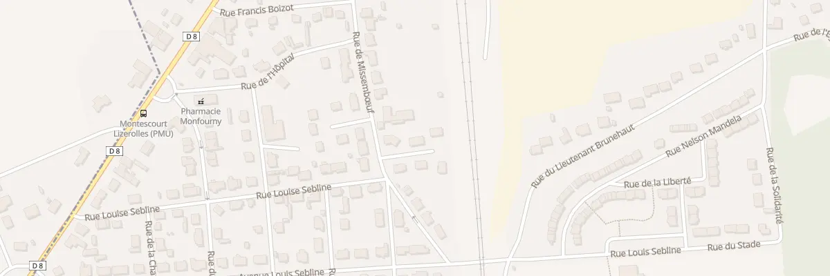 Plan du 2 Rue des Jardinets à Montescourt-Lizerolles