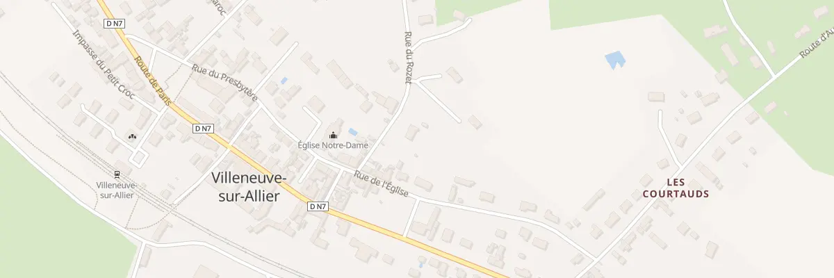 Plan du 3 Rue du Rozet à Villeneuve-sur-Allier