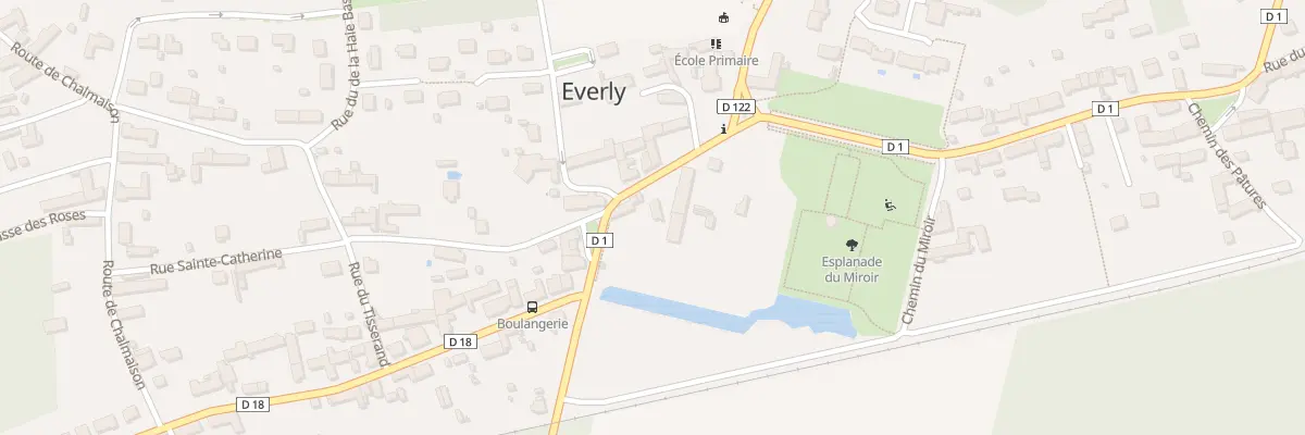 Plan du 1 Rue de la Mairie à Everly