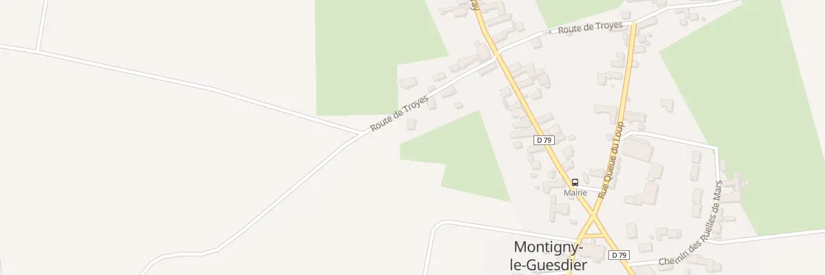 Plan du 9 Rte de Troyes à Montigny-le-Guesdier