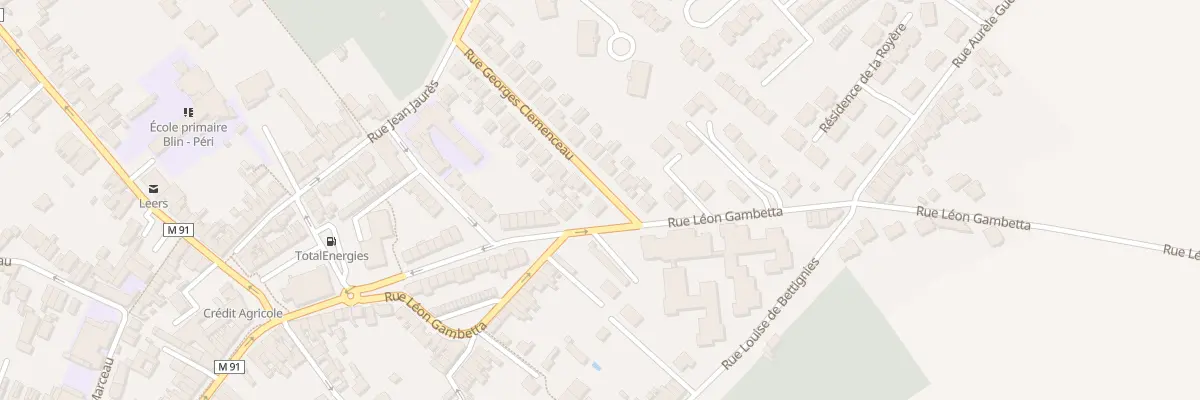 Plan du 30 Rue Clemenceau à Leers