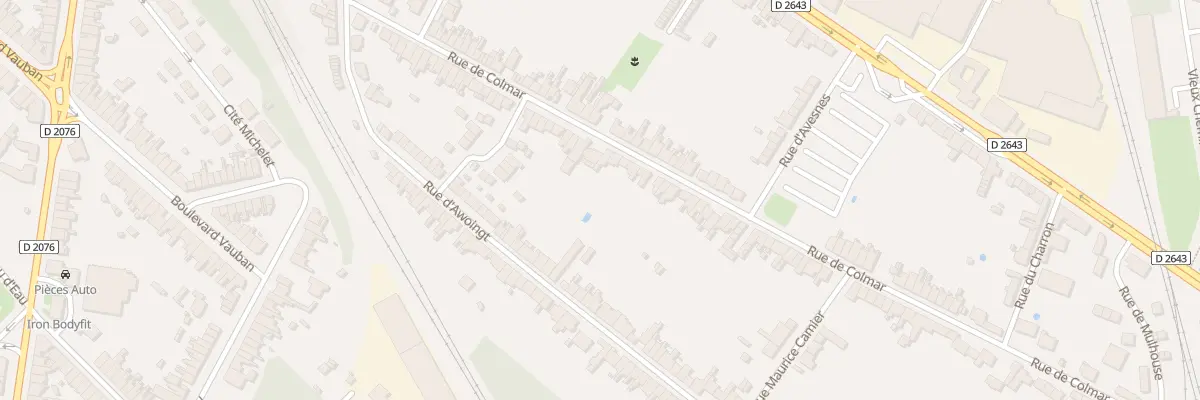 Plan du 70 Rue de Colmar à Cambrai
