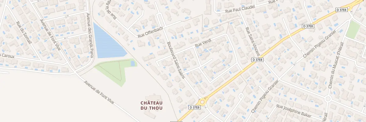 Plan du 10 Av Saint-Saëns à Sauvian