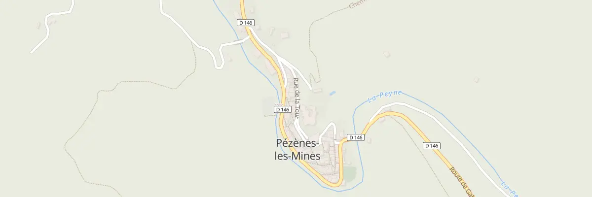 Plan du 2 Pas Ombrage à Pézènes-les-Mines