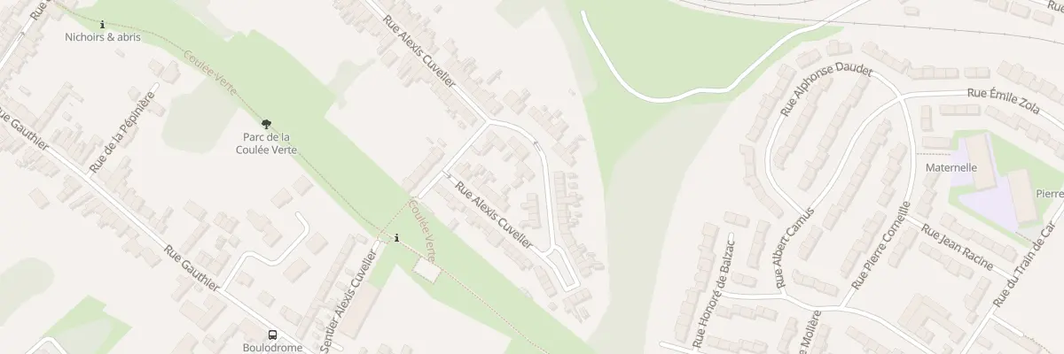 Plan du 106 Rue Alexis Cuvelier à Cambrai